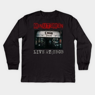 minutemen live at cbgb Kids Long Sleeve T-Shirt